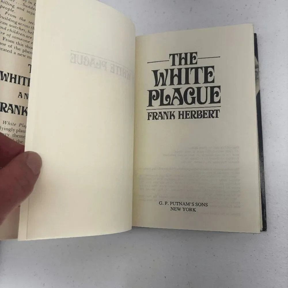 The White Plague by Frank Herbert 1982 1st First BCE Hardcover DJ Dune Author‎